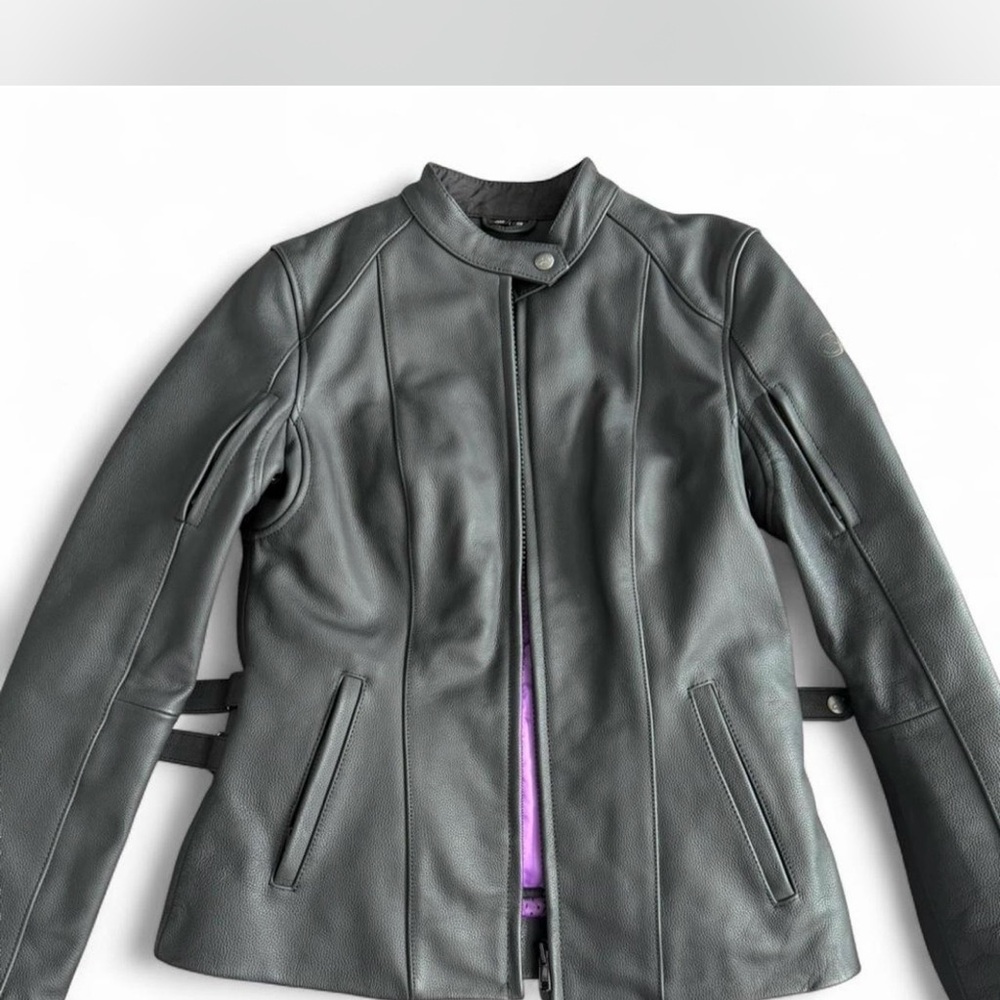 Joe Rocket Women's Gray Leather Jacket